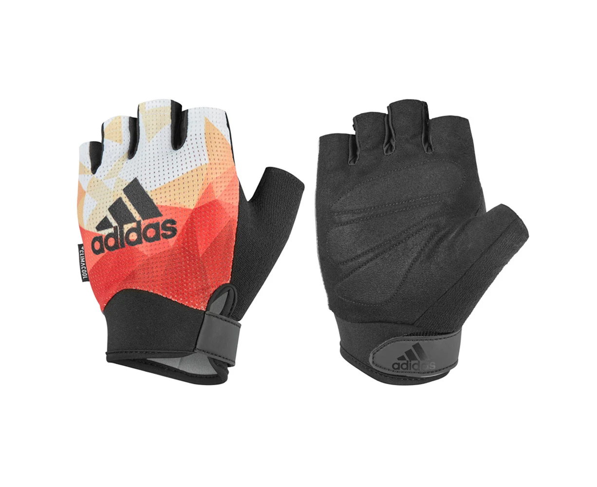 Adidas Climacool Performances Women Fitness/Gym/Sports Half Finger Gloves ORN