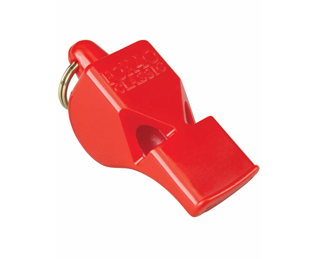 Fox 40 Classic Whistle Safety Outdoor Camping Sports Referee Football - Red