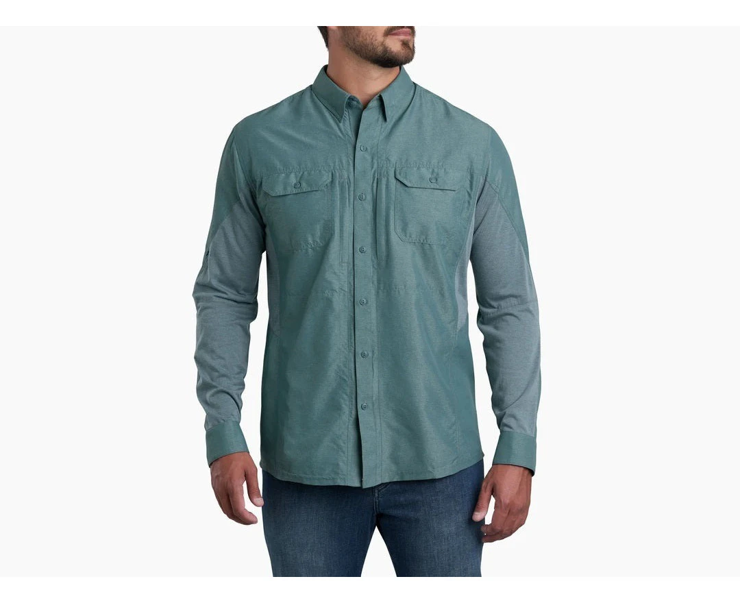 KUHL Airspeed Mens Long Sleeves Shirt Top - Deep Waters