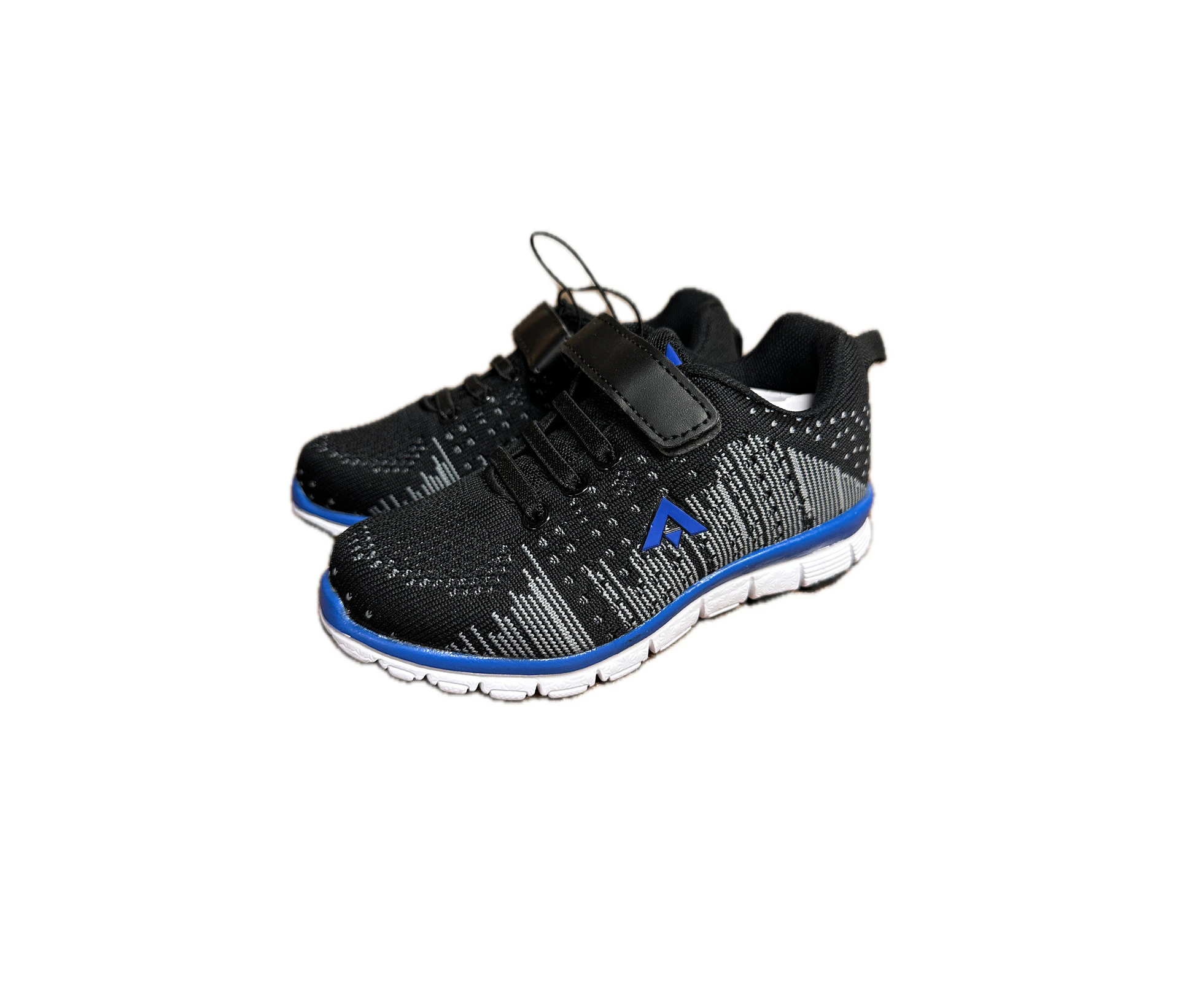 Aerosport Kids Junior Running Shoes Sneakers Runners - Black/Royal Blue