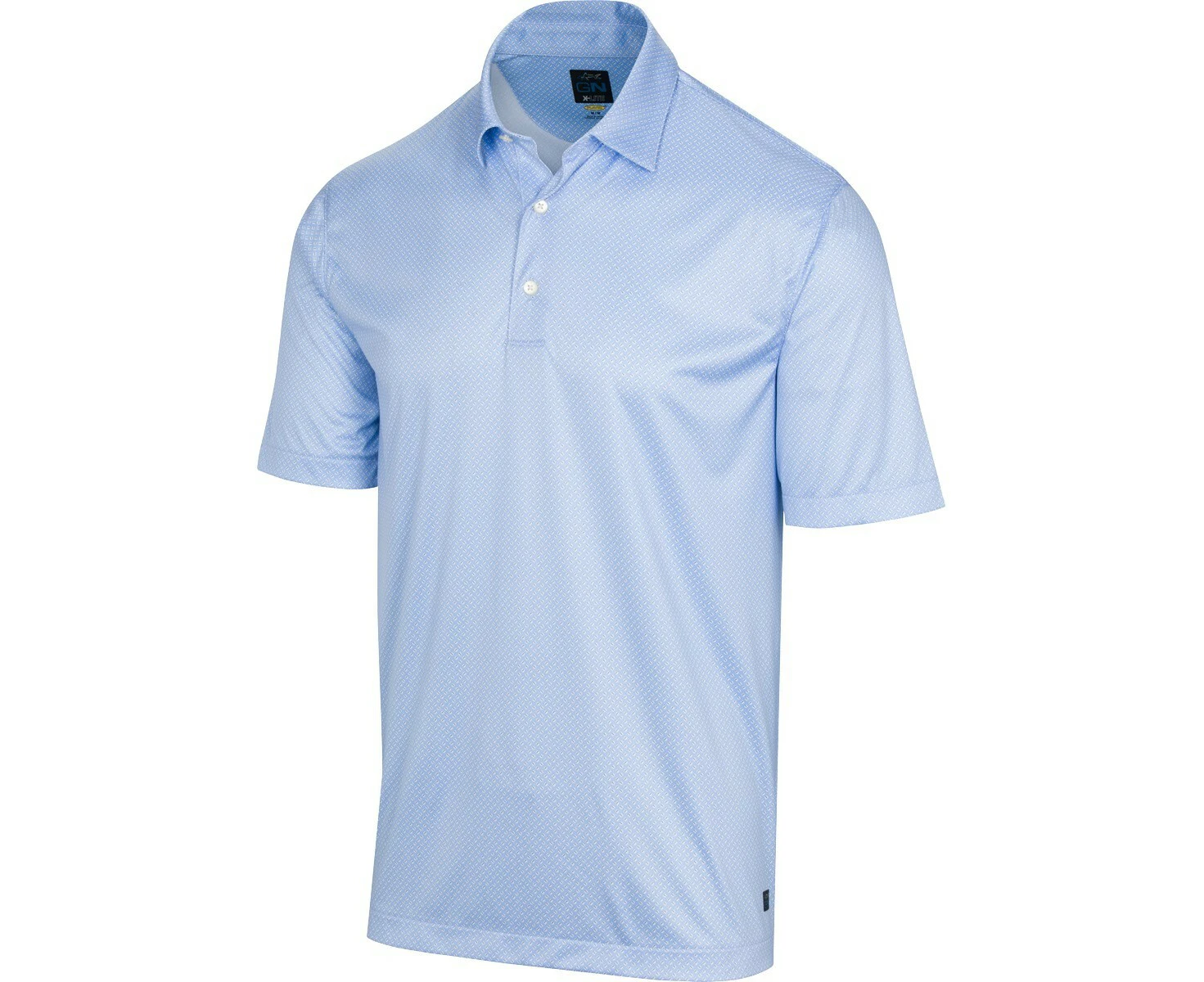 Greg Norman Micro Dash Foulard Polo Shirt - Desert Blue