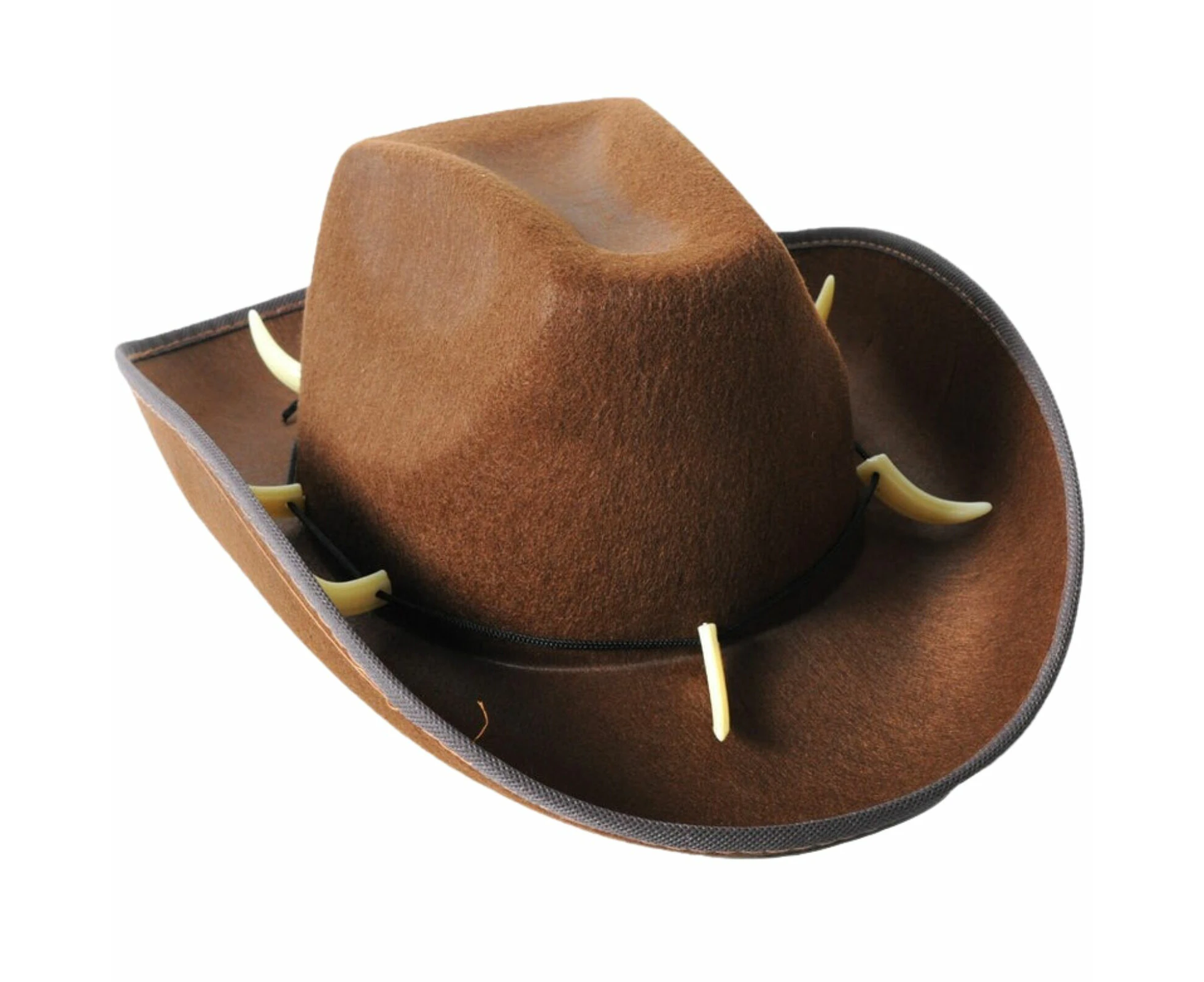 Crocodile Dundee-Style Brown Cowboy Hat Outback-Inspired with Adjustable Chin Cord