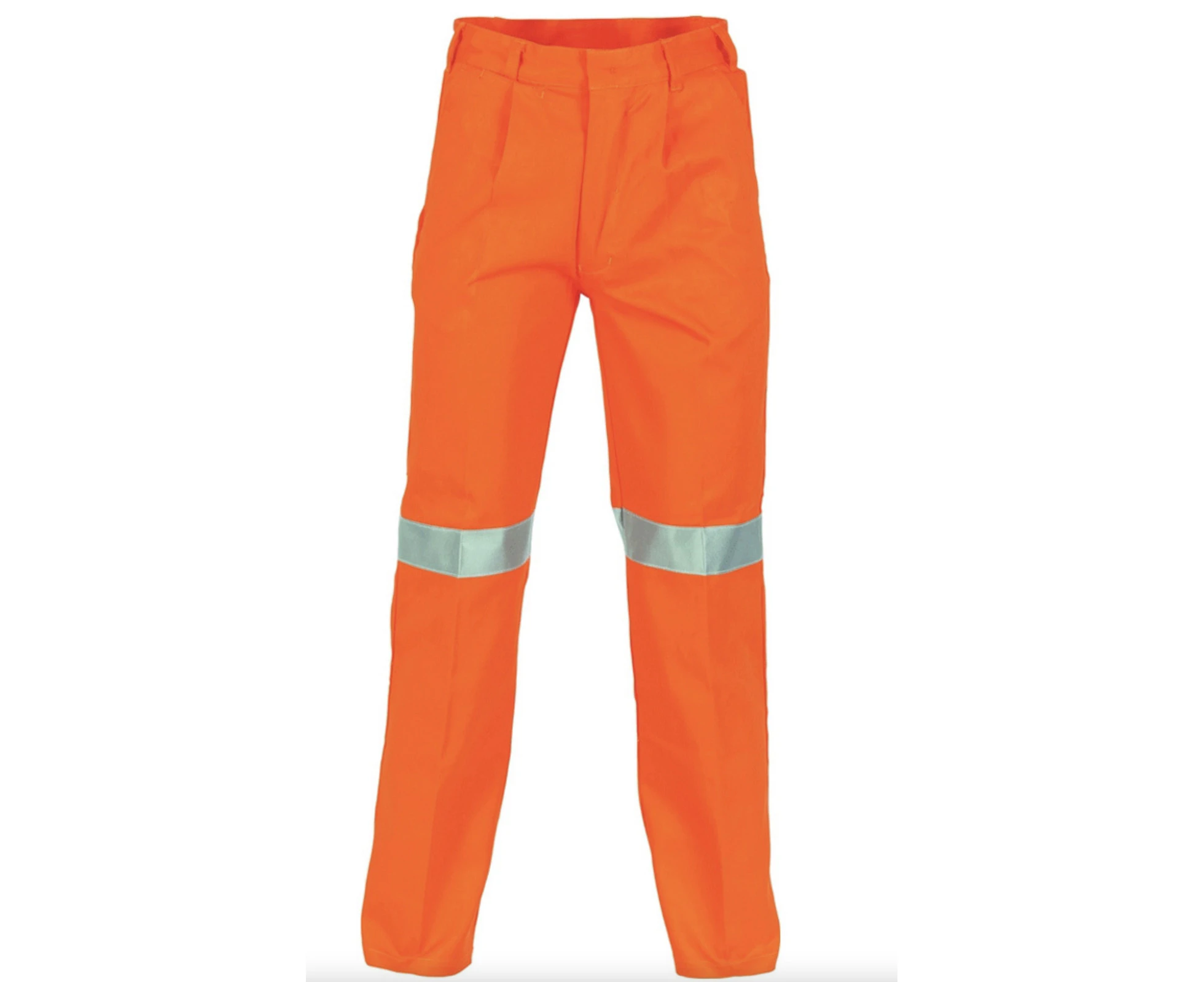 DNC Cotton Drill Pants With 3M Reflective Tape - Orange - Size 107R