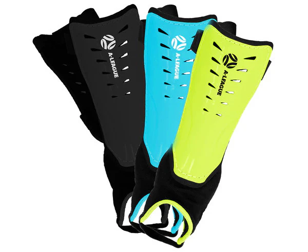 Hyundai A-League HAL Sock Slip In Soccer Shin Guards Football Pads - Assorted Colour