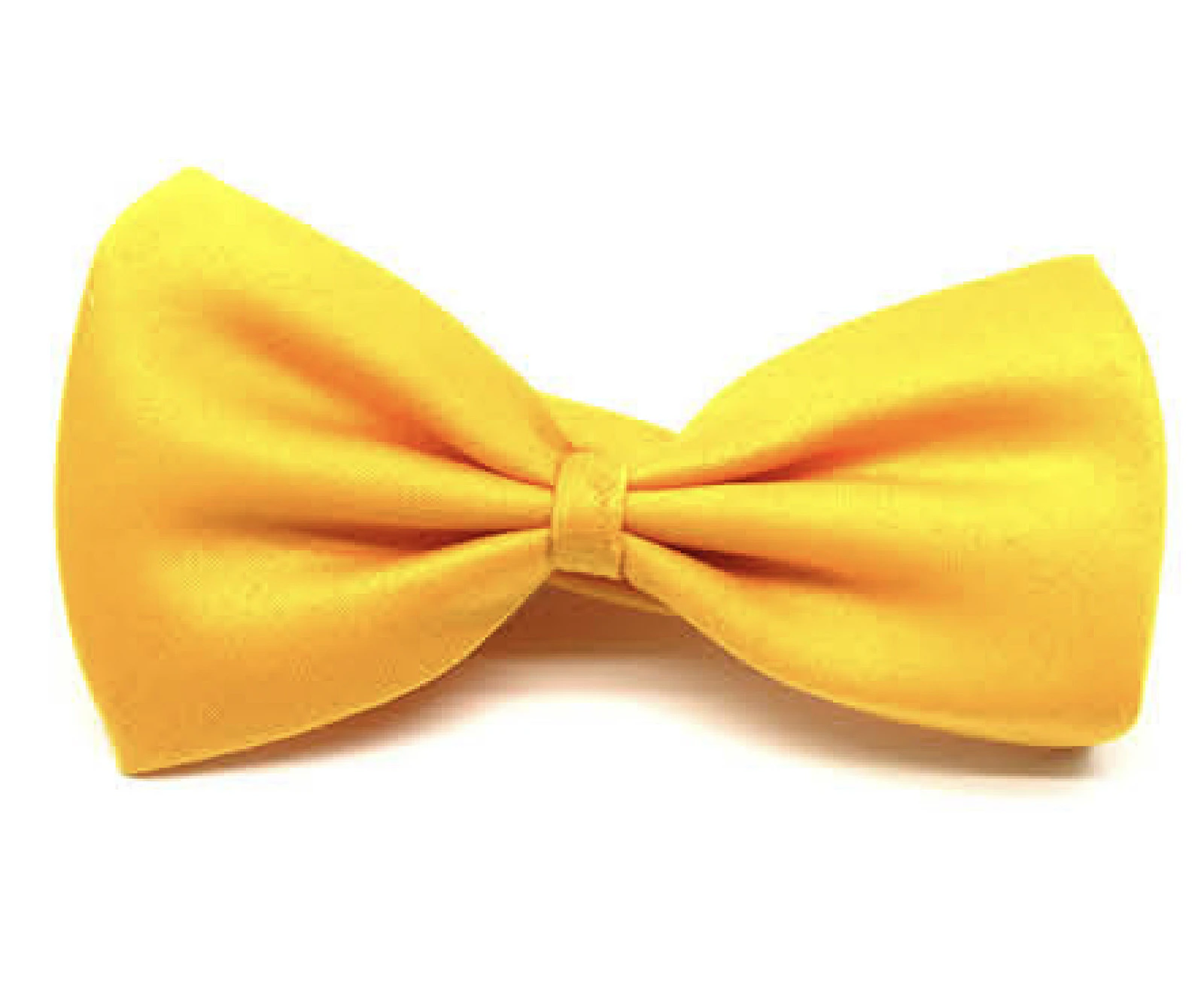 Mens BOW TIE Wedding Tuxedo Formal Bestman Necktie Classic Plain Party - Yellow