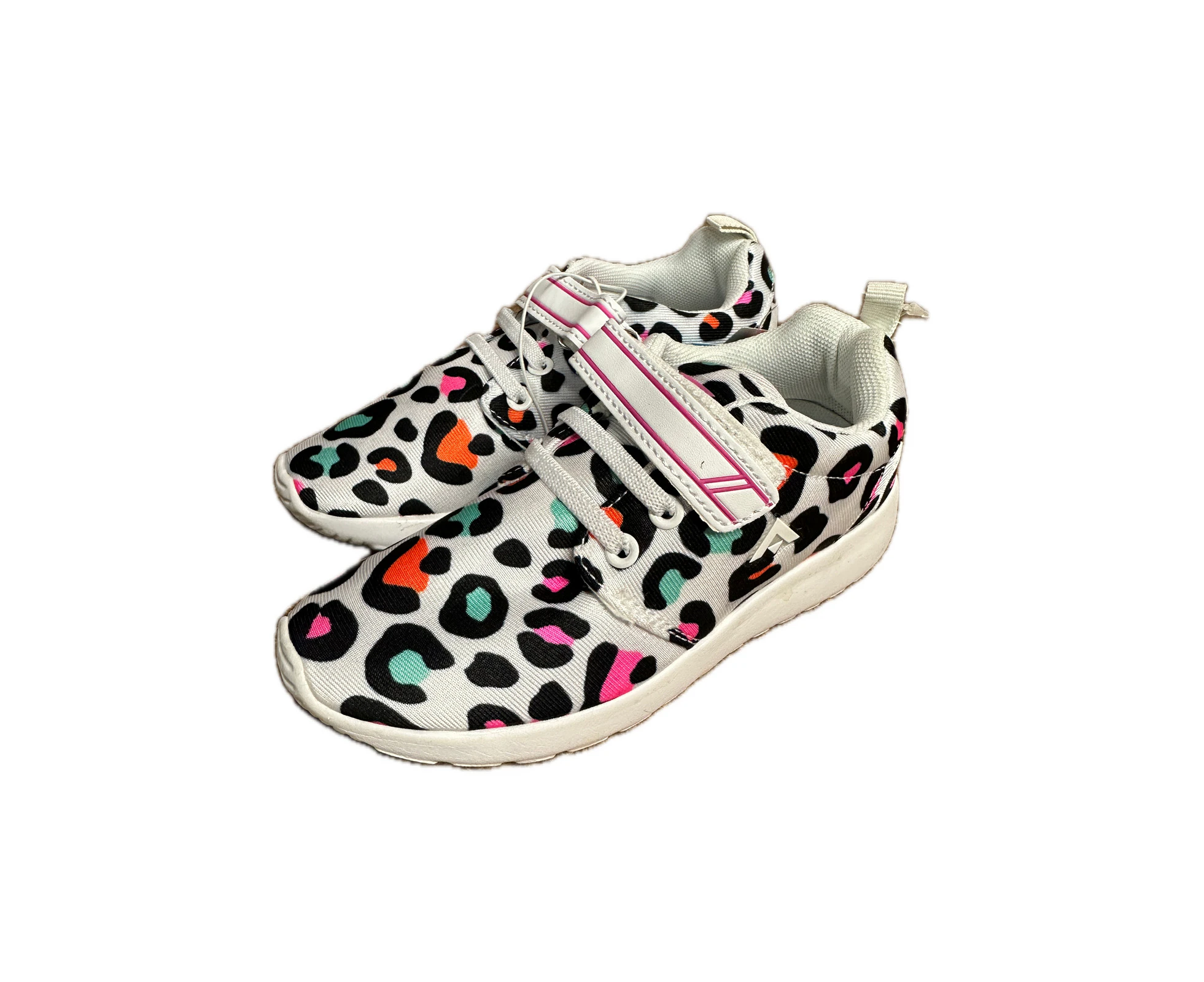 Aerosport Rascal Kids Junior Running Shoes Sneakers Strap Runners - Leopard Print