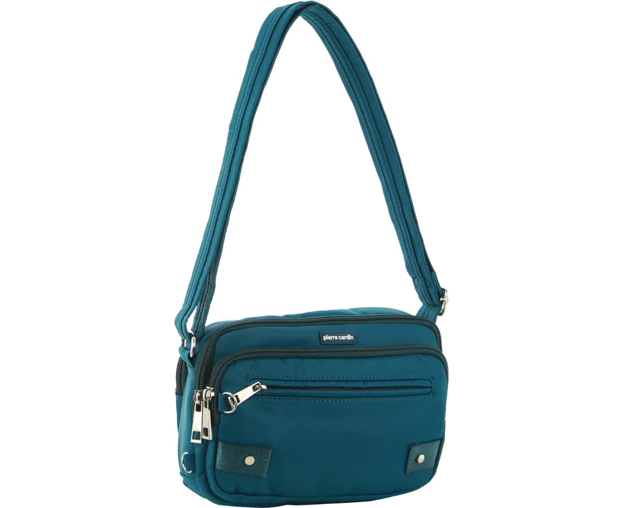 Pierre Cardin Anti-Theft Cross Body Bag Slash Proof RFID Blocking - Turquoise