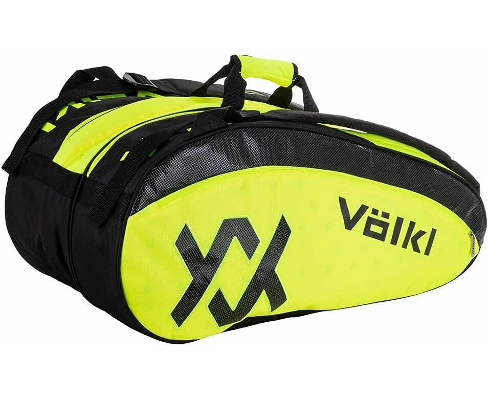 Volkl Classic Tour Combi Bag for 6-9 Racquets in Yellow/Black