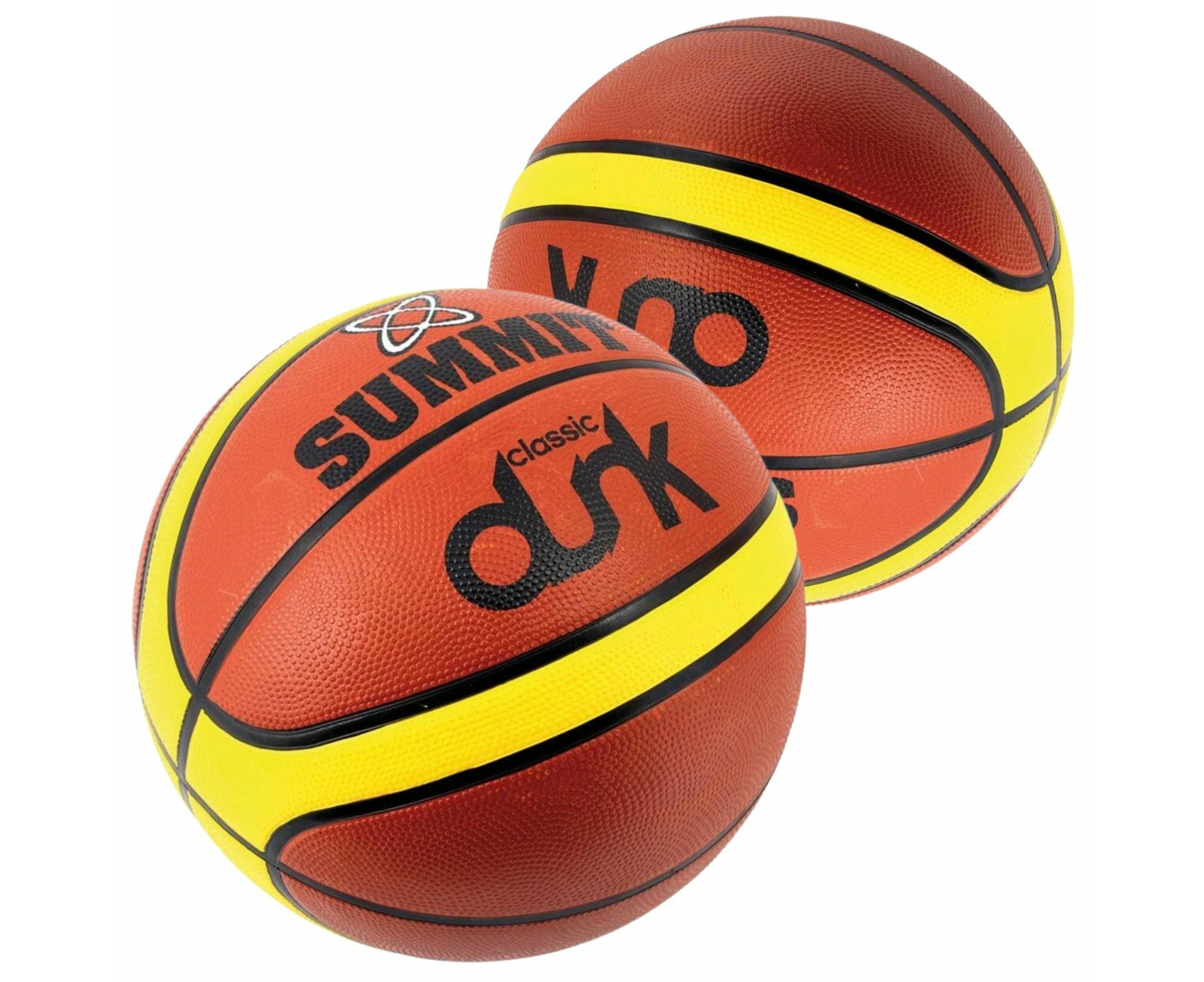 2x Summit Classic Dunk Basketball Indoor Outdoor Sport Game Rubber Ball Size 7