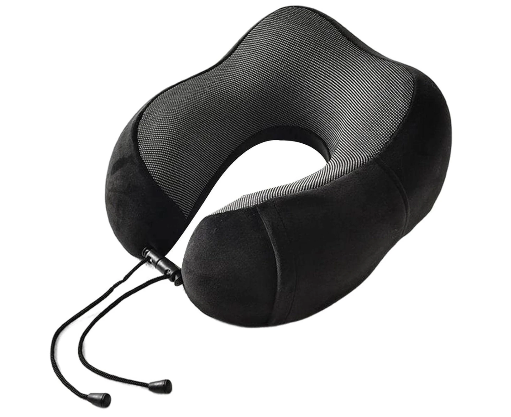 Velvet Memory Foam Neck Pillow Breathable for Travel Soft U Shaped Safety