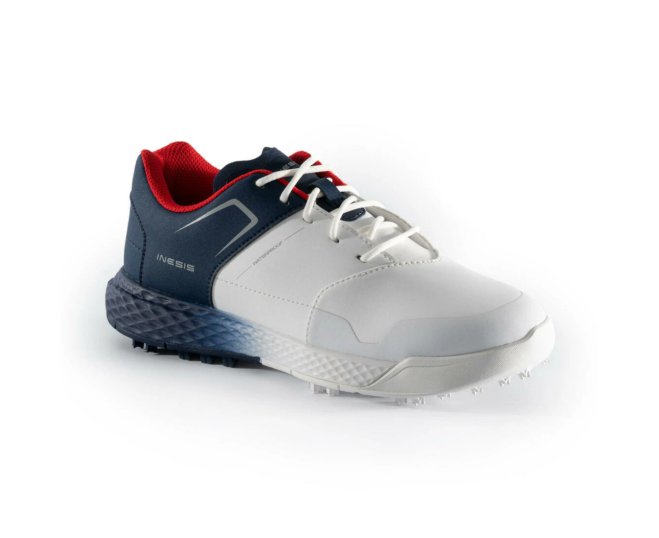 Boys' Golf Grip Waterproof Shoes - White and Blue