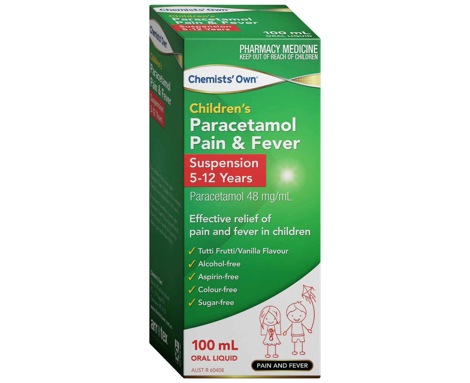 Chemists' Own Children's Paracetamol Pain & Fever 5-12 Yrs Susp 100mL