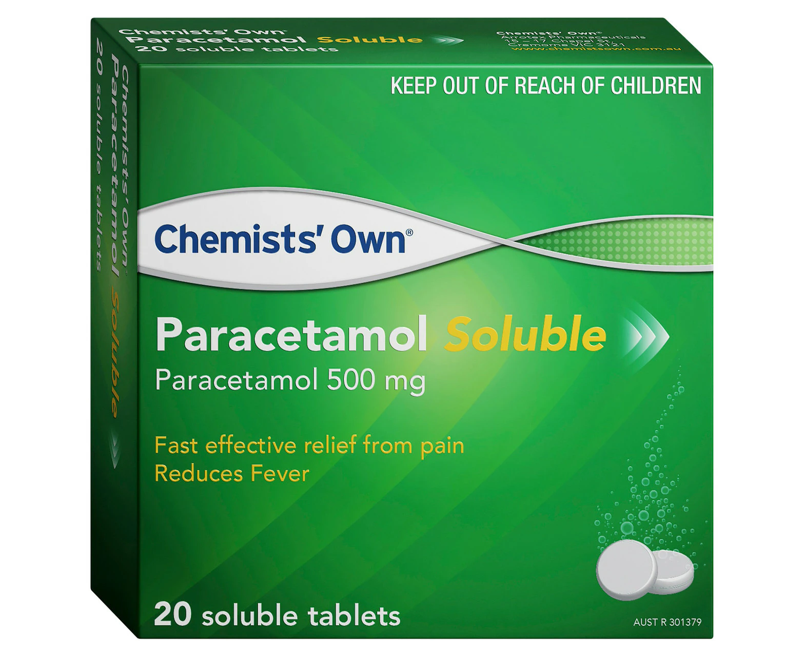 Chemists' Own Paracetamol Soluble Tablets 20