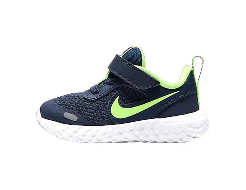 Boys Kids Nike Revolution 5 Tdv Midnight Navy/ Ghost Green Shoes