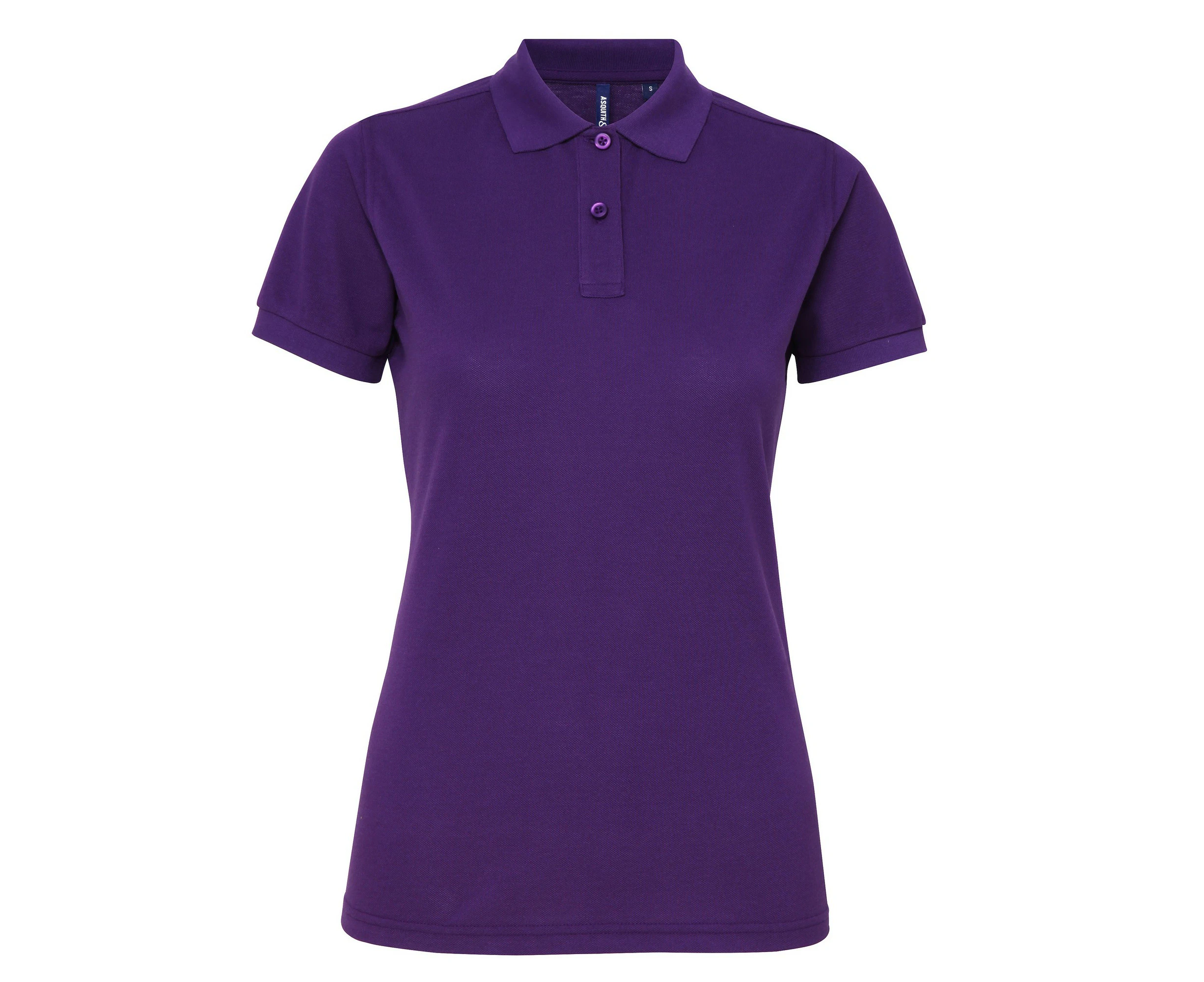 Asquith & Fox Womens Short Sleeve Performance Blend Polo Shirt (Purple) - RW5354