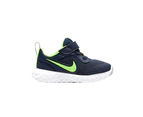 Boys Kids Nike Revolution 5 Tdv Midnight Navy/ Ghost Green Shoes