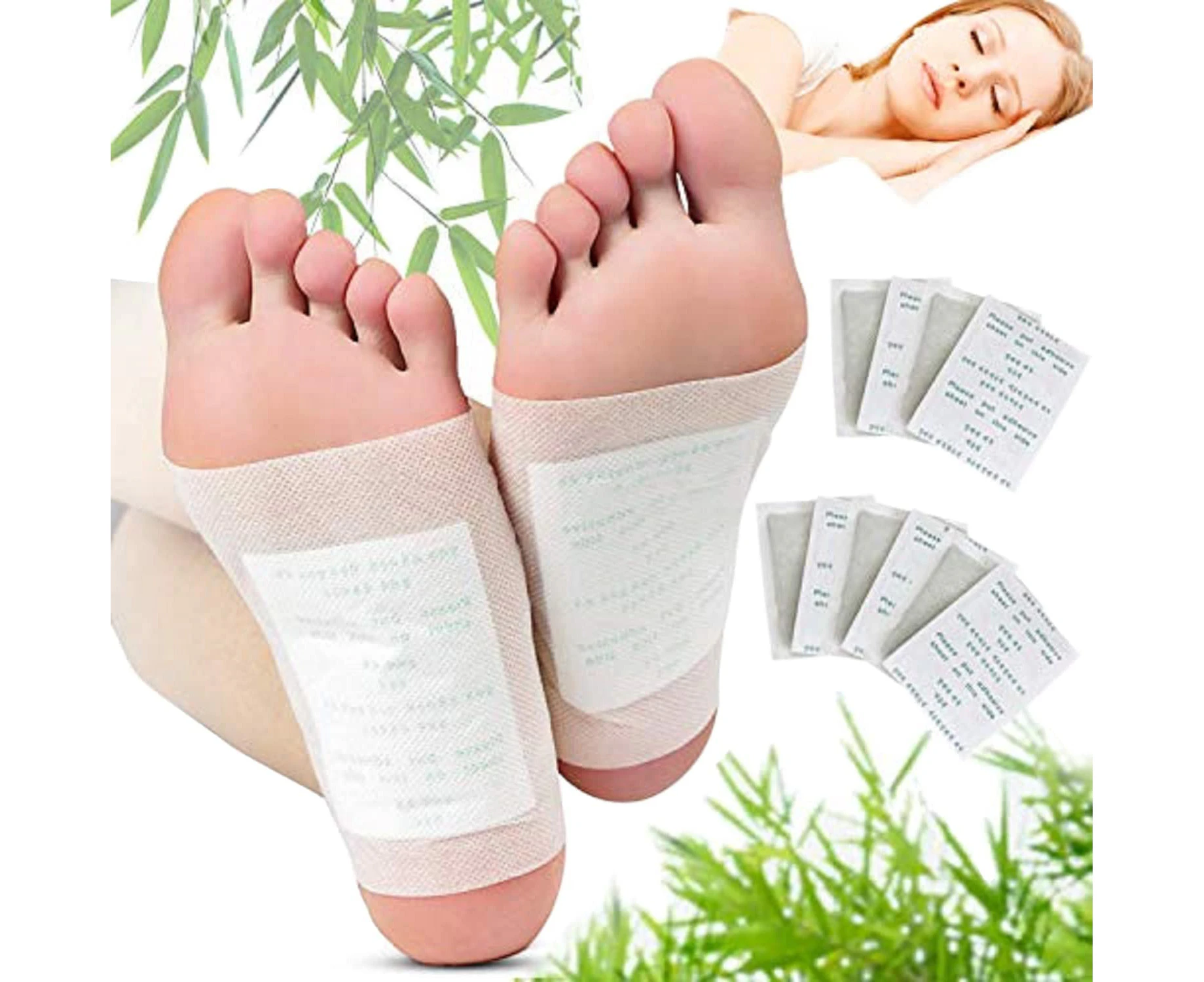 100 patches Premium Deep Cleansing Detox Foot Pads & Foot Care Adhesive Sheets for Foot and Body Care