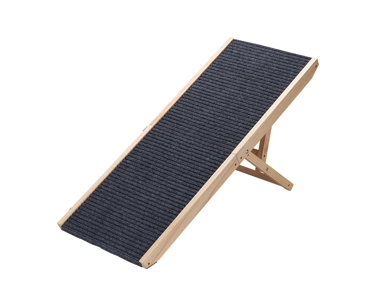 Petzly Foldable Dog Ramps Adjustable 4 Heights Pet Ramp Folding Portable Large