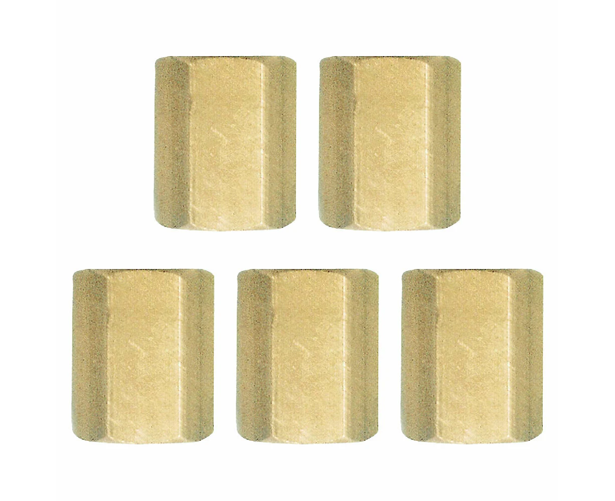 5PK Companion Adaptor 1/4" Bsp Female Hex Socket Tube Fitting Connector Straight