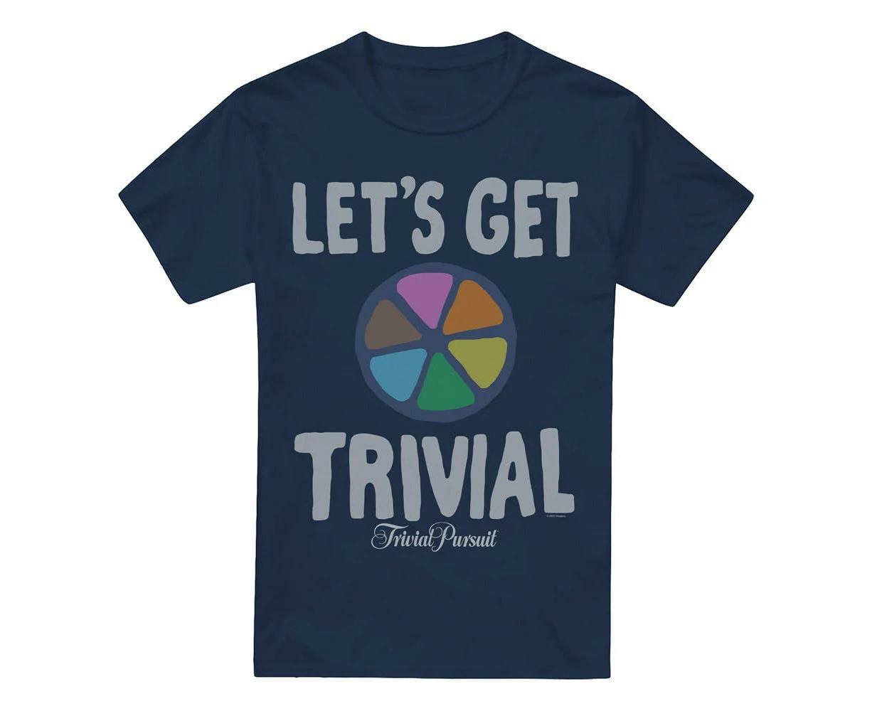 Trivial Pursuit Mens Let´s Get Trivial T-Shirt (Navy) - TV5205