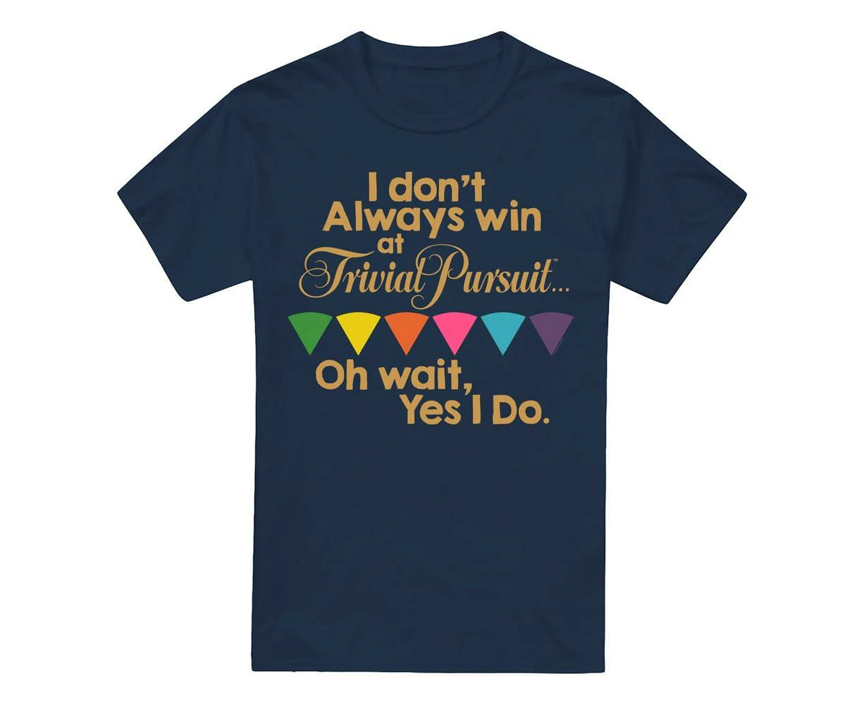 Trivial Pursuit Mens Always Win T-Shirt (Navy) - TV5203