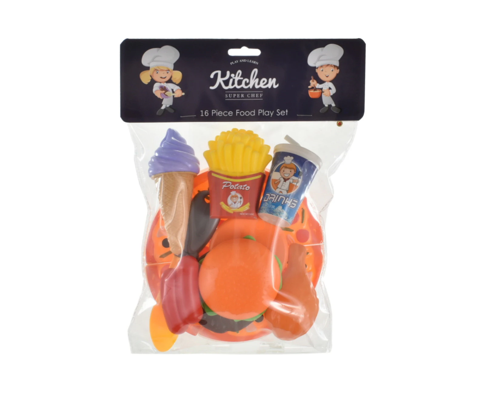 16pc Food Playset