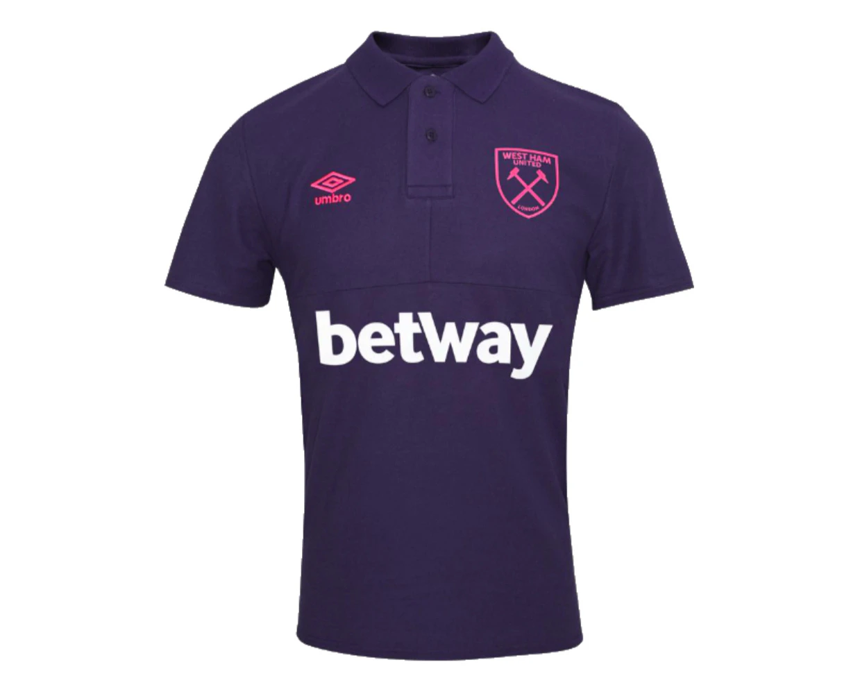 2023-2024 West Ham CVC Polo Shirt (Austral Aura)