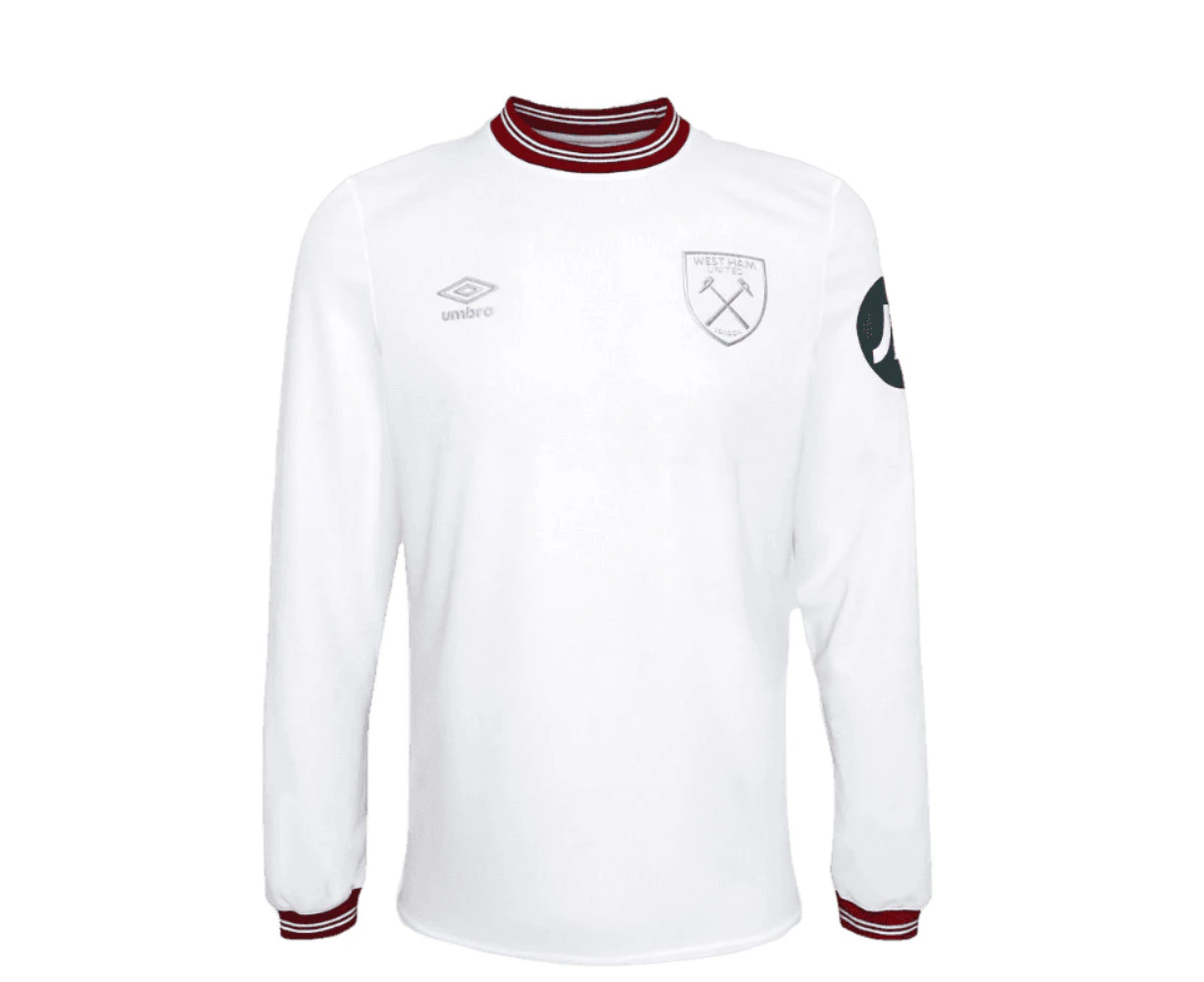 2023-2024 West Ham Long Sleeve Away Shirt (Kids)