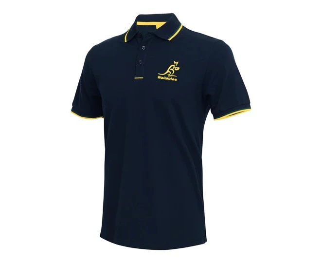 Australian Wallabies ARU Rugby Union 2024 Navy Pique Polo Sizes S-5XL!