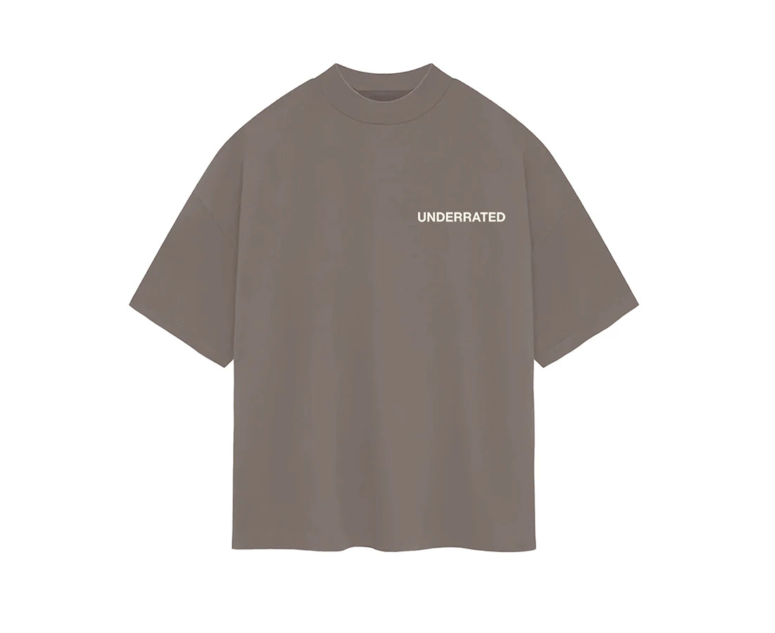 UNDERRATED Classic Logo T-Shirt - Mocha