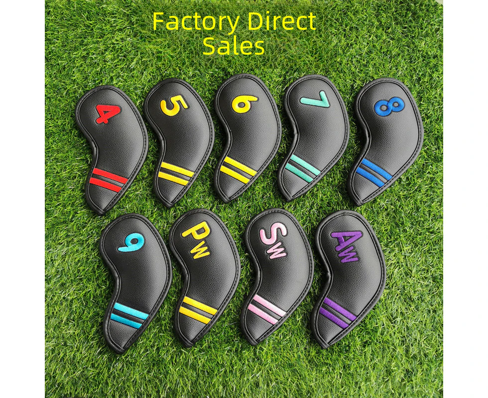 Golf club cover head cover protective cover ball cap cover shaft cover digital embroidery