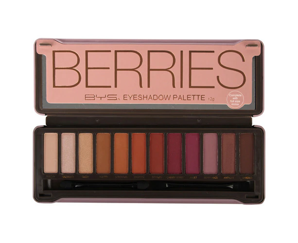 BYS 12pc Tin Eyeshadow Palette Berries