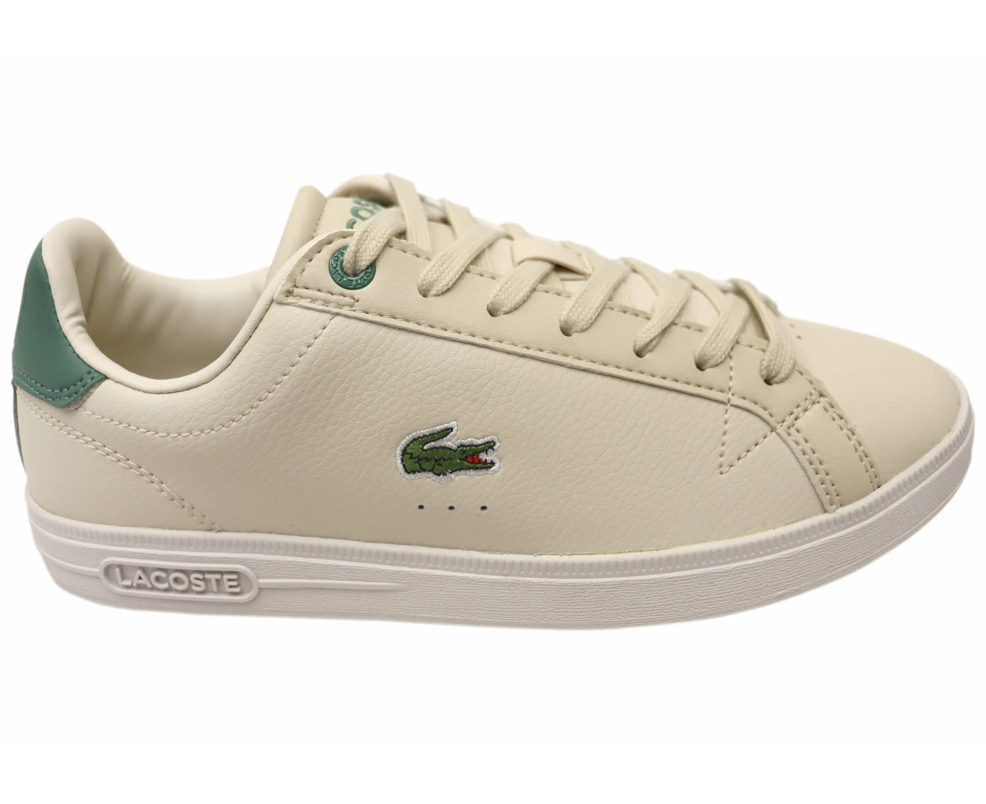 Lacoste Women Leather Lace Up Graduate Pro Heel Pop Sneakers