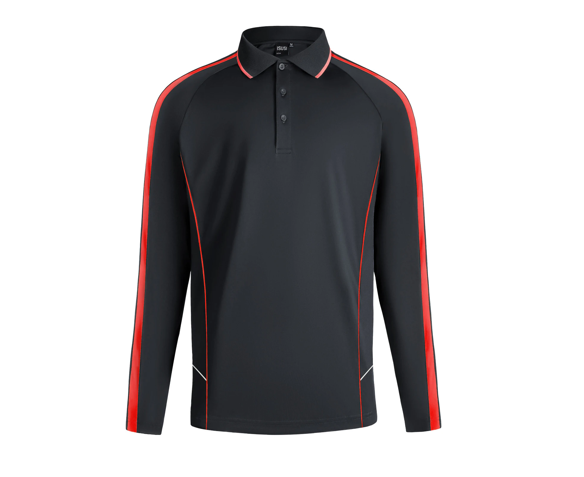 ISUSI Flow Mens Polo Shirts, Long Sleeve, Team Wear