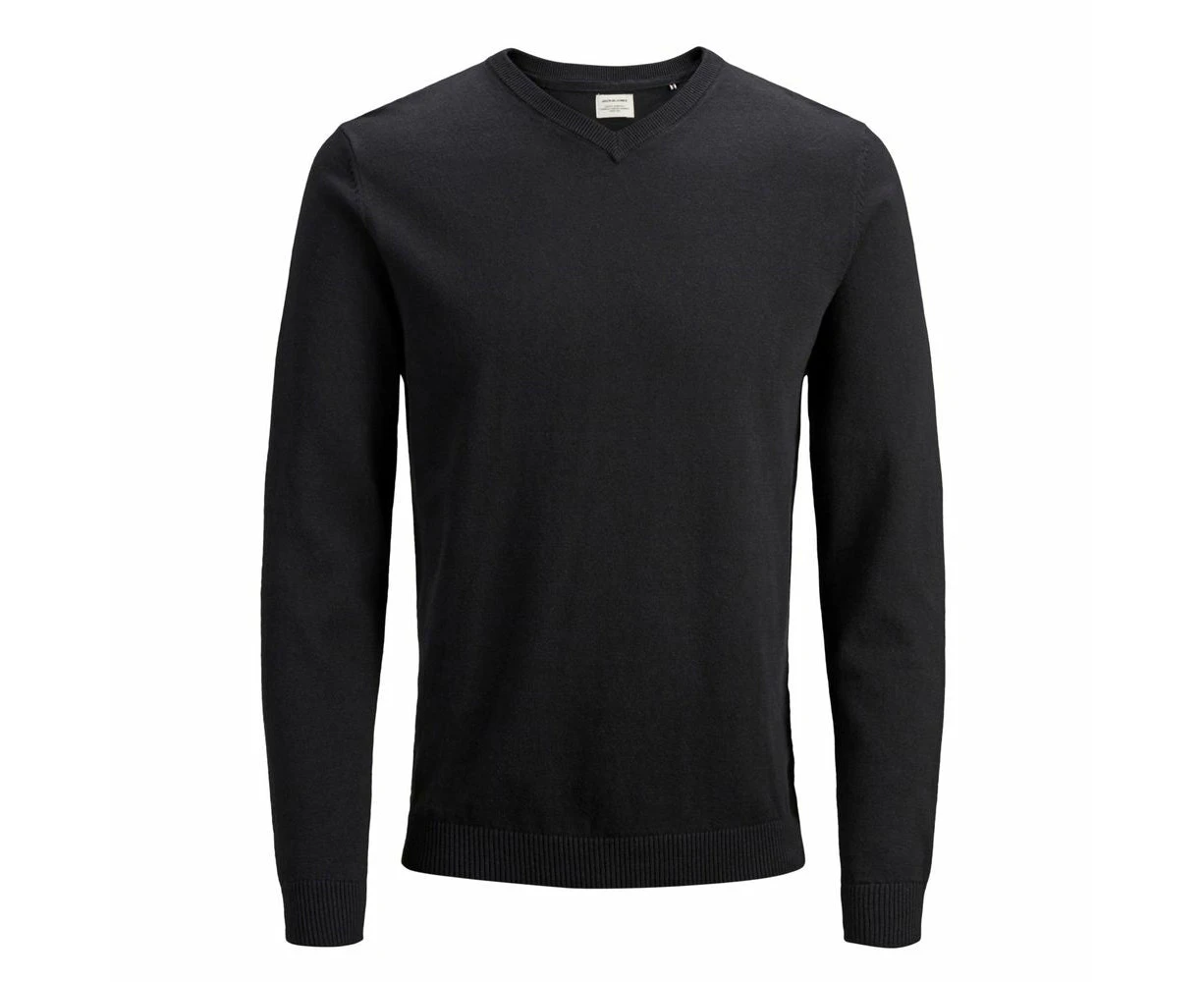 Jack Jones Black Cotton T Shirt