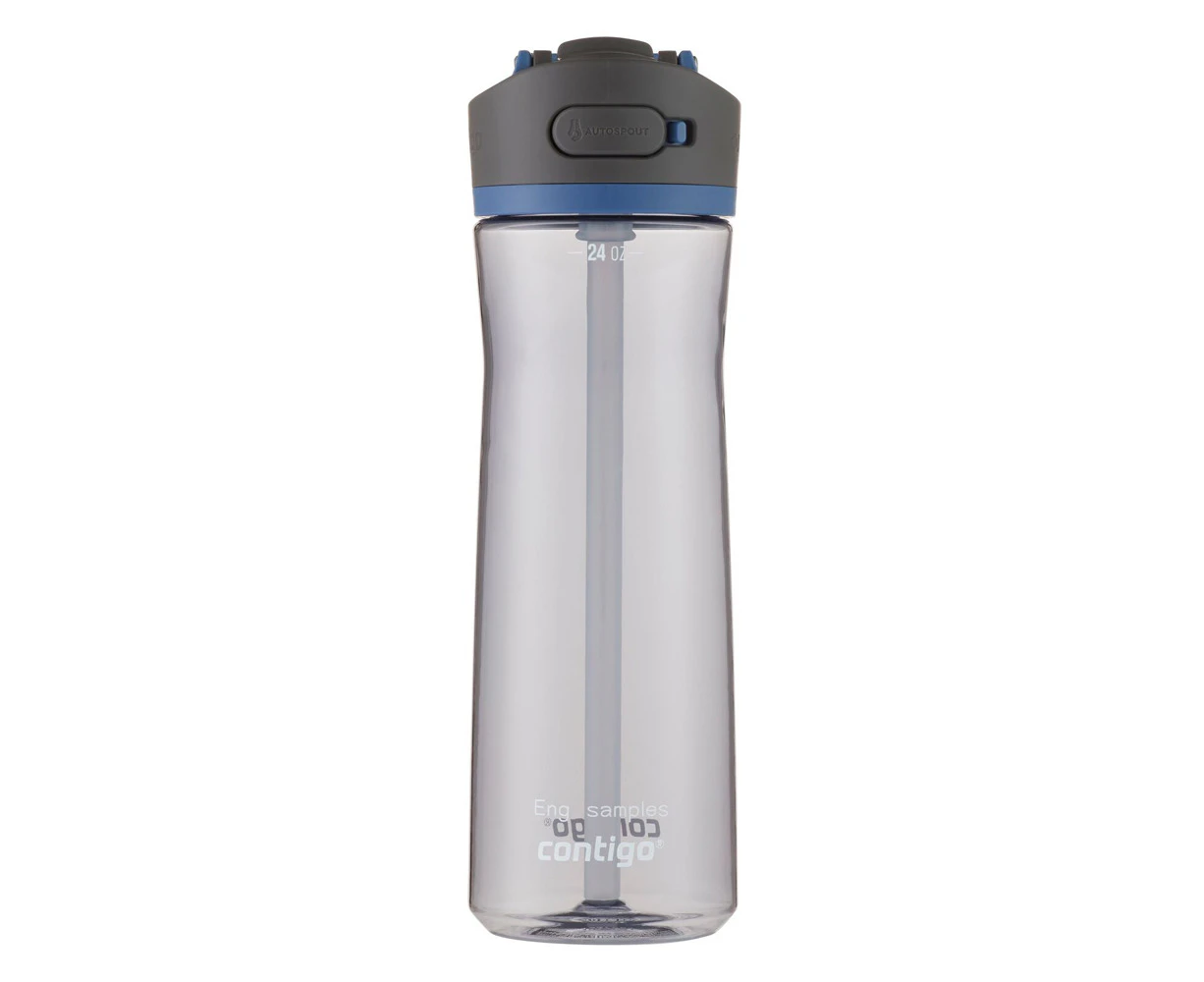 Contigo Ashland 2.0 Autospout 709ml Plastic Water Bottle Container Blue Corn