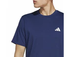 Adidas Mens AEROREADY Train Essentials Stretch Training Tee - Blue