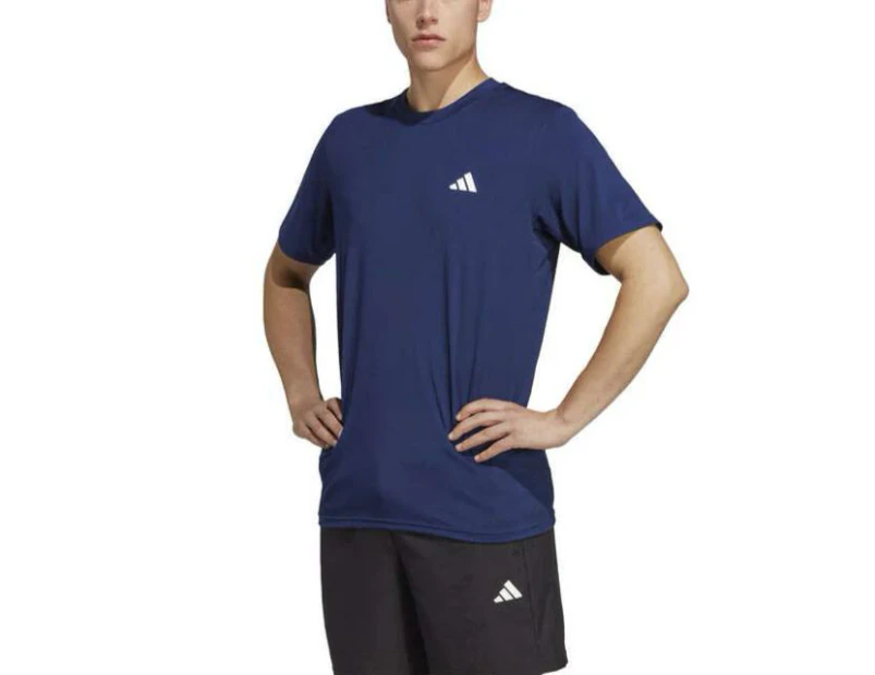 Adidas Mens AEROREADY Train Essentials Stretch Training Tee - Blue