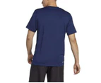 Adidas Mens AEROREADY Train Essentials Stretch Training Tee - Blue