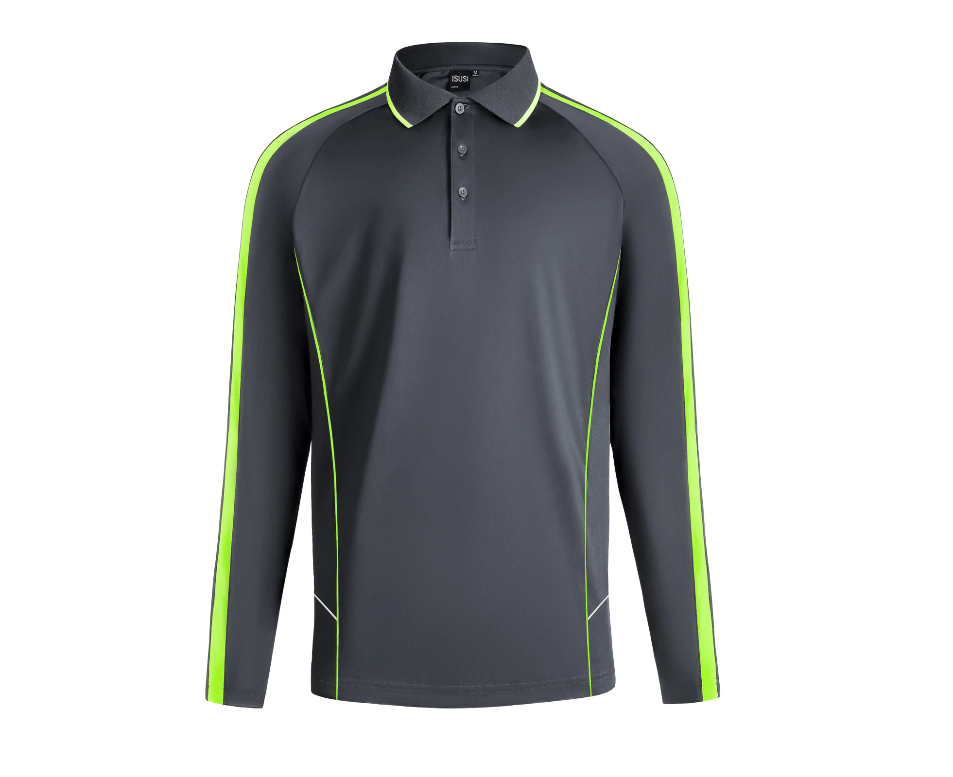 ISUSI Flow Mens Polo Shirts, Long Sleeve, Team Wear