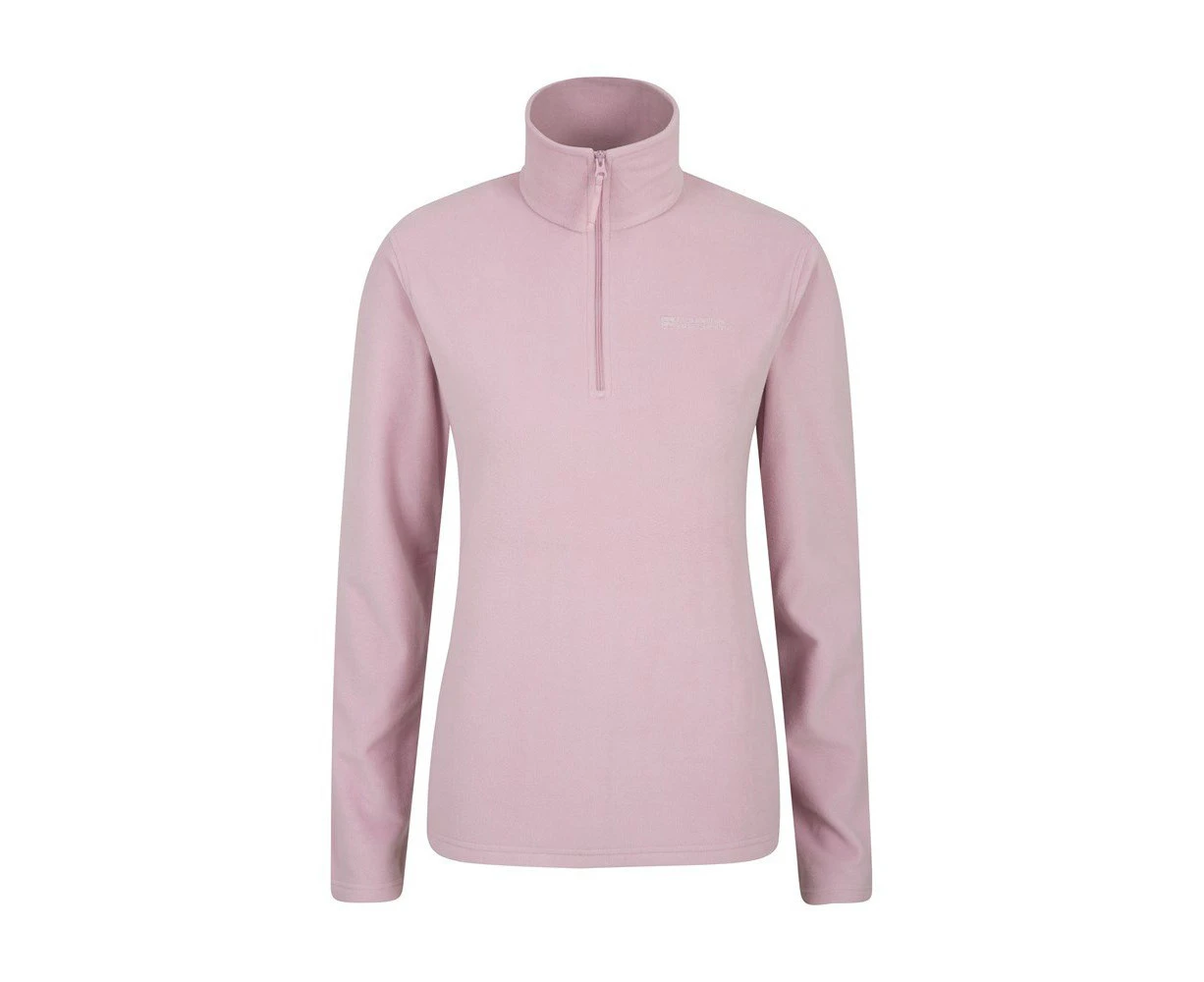 Mountain Warehouse Womens Camber Half Zip Fleece Top (Light Pink) - MW108