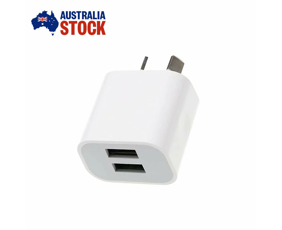 Dual USB AC Charger 5V 2A Wall Home AU Power Adapter