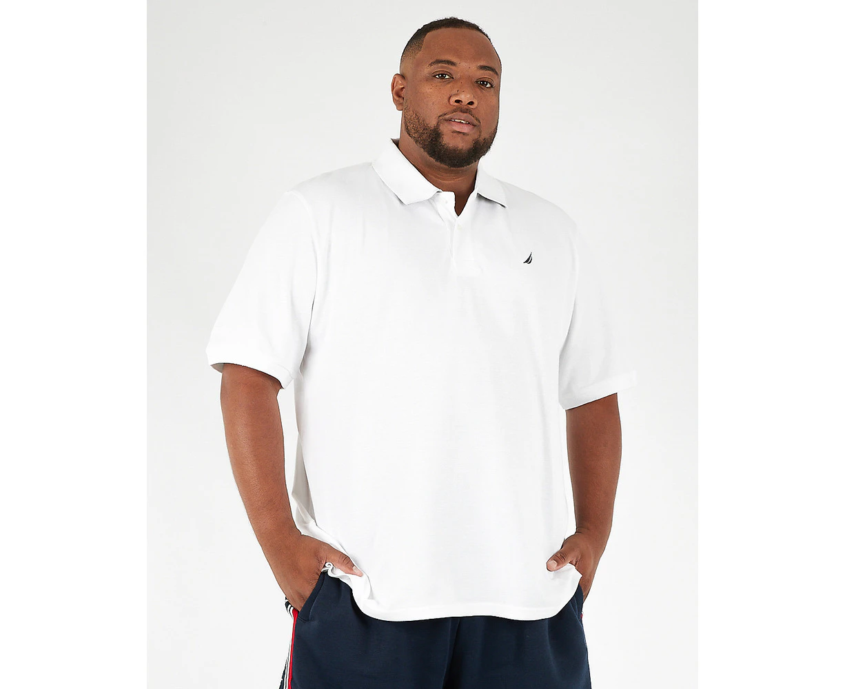 Nautica Big & Tall Brent Polo White