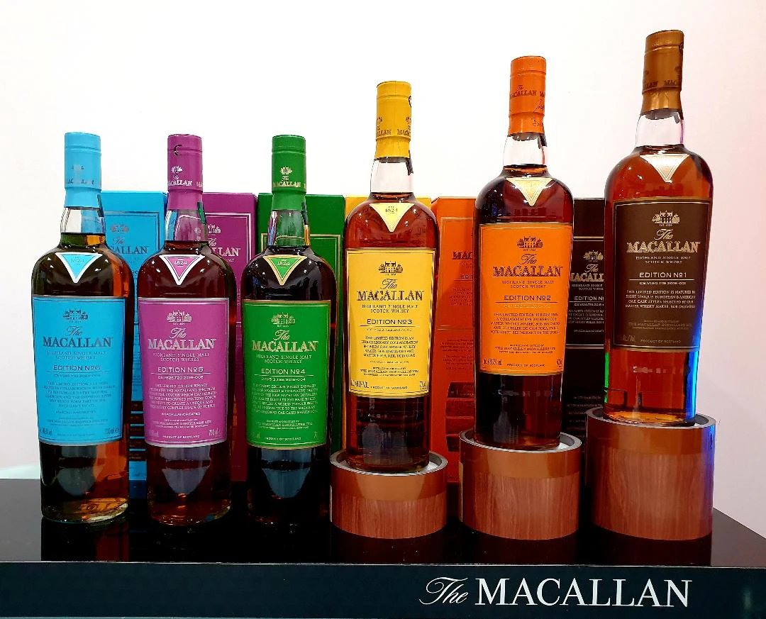 The Macallan edition No. 1,2,3,4,5,6 ULTIMATE SET 700ml ea