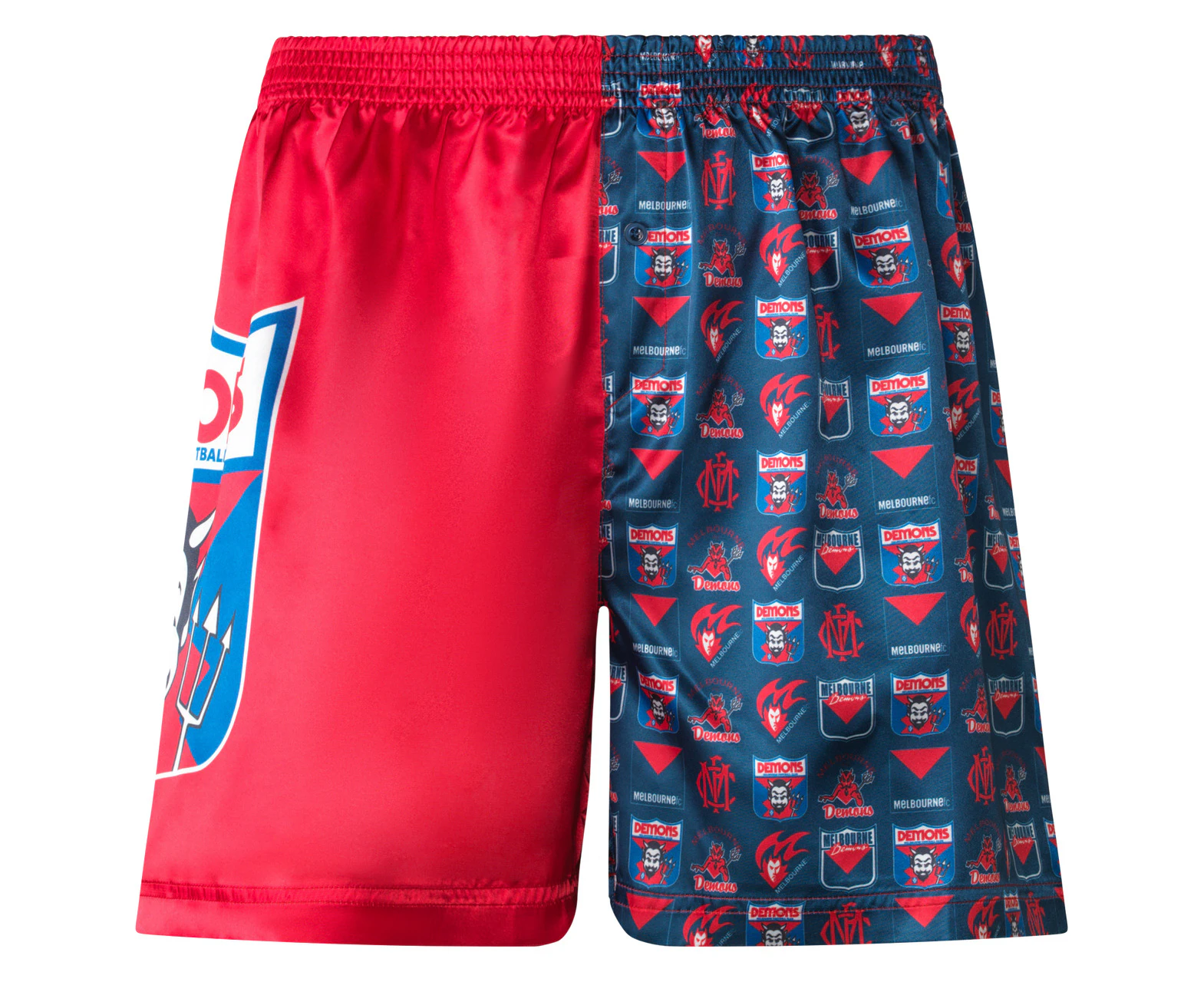 Melbourne Demons AFL Mens Satin Boxer Shorts