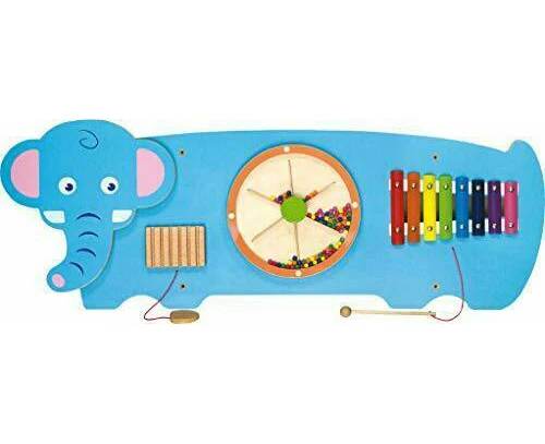 Viga Educational Wooden Elephant Wall Game, Motor skills, Activities Toy