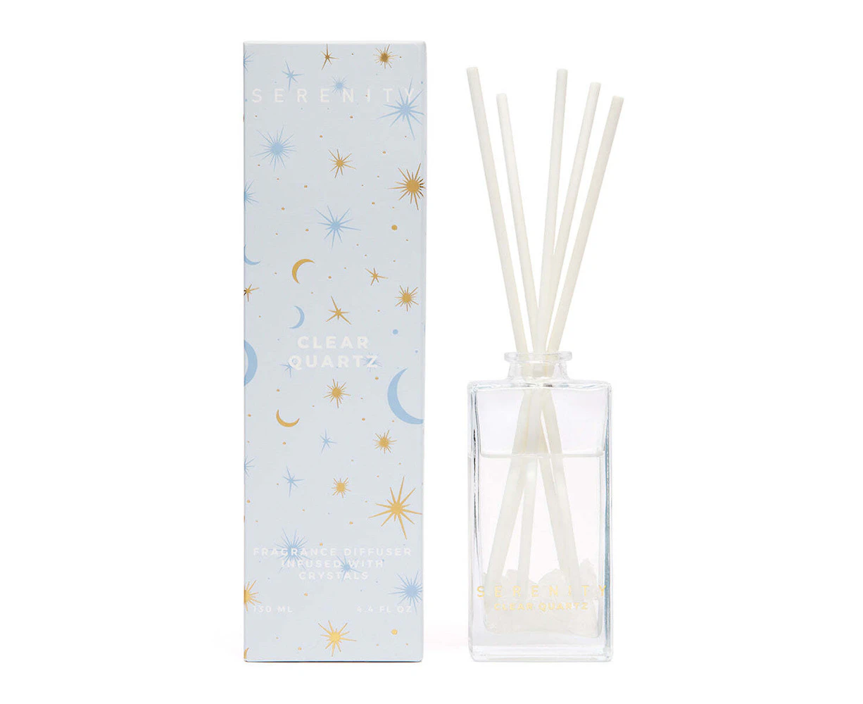 Serenity 130ml Reed Diffuser Scented Home Fragrance/Aroma Crystal Clear Quartz