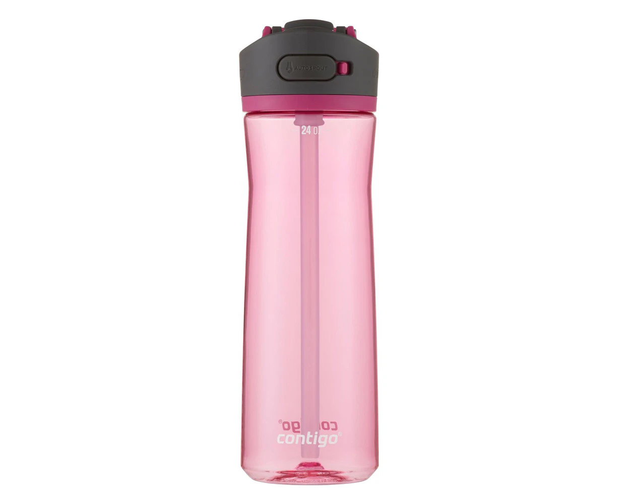 Contigo Ashland 2.0 Autospout 709ml Plastic Water Bottle Container Dragon Fruit