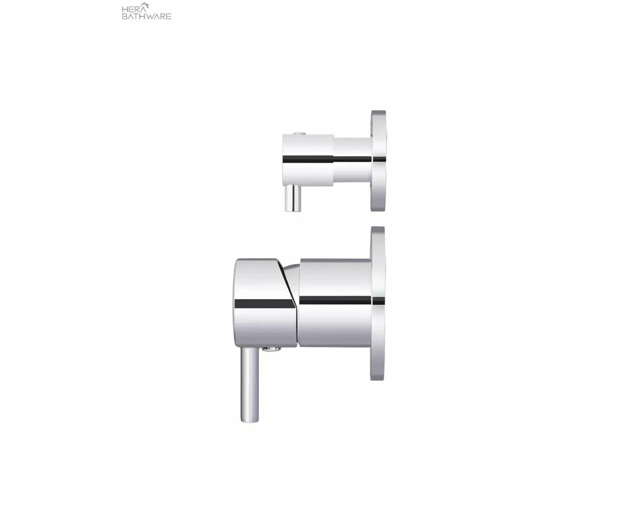 Round Diverter Mixer - Chrome