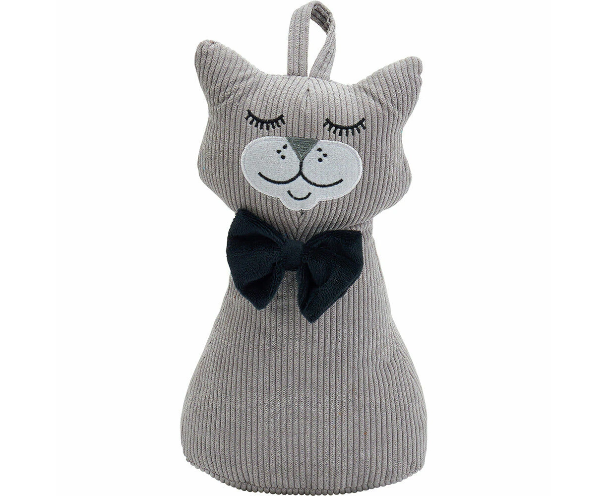 Annabel Trends Animal Doorstop 30x15cm Home/Room Decoration Happy Cat Grey